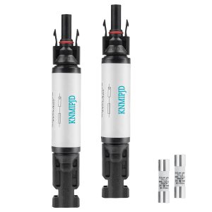 KNMIPJD Solar Fuse Holder 20Amp 1000V Solar Panel Fuse 2PCS 20A mc4 Fuse IP67 Fuse Holder Suitable for Solar Energy Systems and Solar Panels(20A 2PCS)