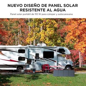 EF ECOFLOW 110W Portable Solar Panel, Foldable with Carry Case, High 23% Efficiency, IP68 Water & Dustproof Design for Camping, RVs, or Backyard Use