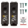 FalconSupply Genuine Square D HOM130 Circuit Breaker Kit Bundle (2 Pack), 30 Amp (30A) Single Pole, 120V, 10kAIC, UL Listed, Plug-On for Homeline Load Centers & Panel Box, New Replacement