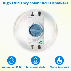 Solar Panel Disconnect Switch - HXH 1000V DC Isolator Switch, 1-in-1-out, 32Amp Outdoor Rated IP66 Quick Disconnect for Solar Systems