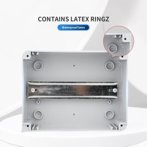 MOLLOM 8 Way Circuit Breaker MCB Distribution Protection Box with DIN Rail, IP65 Waterproof,for Indoor and Outdoor