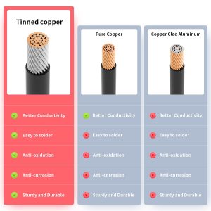 ELFCULB 10AWG Solar to XT60 Charging Cable Solar Panel Extension Cable for Portable Power Station River 600 Solar Generator Battery Pack(2FT)