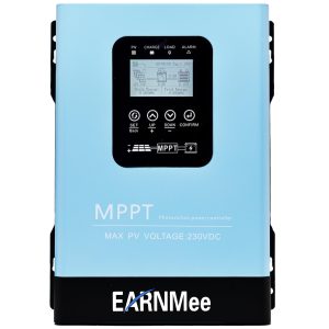 EARNMee 120A MPPT Solar Charge Controller,12V 24V 36V 48V 60V 72V 84V 96V Solar Battery Regulator PV Max 230V for Sealed Lead Acid Gel and Lithium Battery (120A)