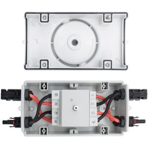 TOMSHIELE 2 in and 2 Out Solar Panel Disconnect Switch 1000V 32A DC IP66, Suitable for Solar Systems, Homes, RVs, and Boats, Weatherproof and Durable (1000V 2in 2out) 1000V DC Isolator