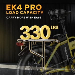 1000W Folding Electric Bike, 48V 20AH Large Removable Battery E Bike, 30+MPH, 80 Miles Max Range, 20" Fat Tire Electric Bike for Adults, Adult Electric Bicycles for Long Commutes-Green 80 Miles