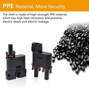 Trisinger Solar Branch Connector IP68 Waterproof 1500V Solid Copper Terminal,FMM+MFF,1 Pairs (2 to 1)