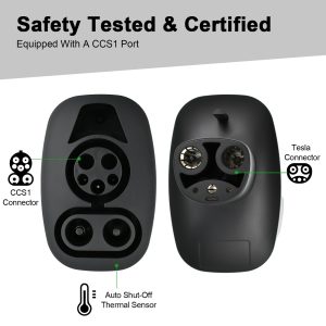 CCS to Tesla Adapter 250kW DC Fast Charger, CCS1 Charging Accessories Compatible for Model 3/S/X/Y, IP67 Waterproof EV Charging Adapter for Supercharger & DC Stations