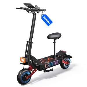 PHILIAM Adult Electric Scooter 6000W Dual Motor up to 55MPH Speed & Range to 70 Miles, E Scooter with 60V 38Ah Battery, 11" All Terrain Fat tires, Full Suspensions & Foldable Off Road Electric Scooter