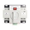 2P 63A 110V Dual Power Automatic Transfer Switch, ATS Generator Changeover Switch 50HZ/60HZ, White