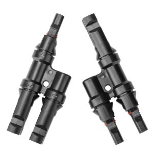 BougeRV Solar Branch Connectors Y Connector for Parallel Connection Between Solar Panels FMM+MFF (1 Pair)