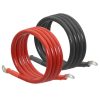 EYPDARL 4 AWG Copper-clad Aluminum Inverter/Battery/Jumper Cables with 5/16" Lugs Set for Automotive RV Car Motorcycle Truck Positive and negetive 4 Gauge Battery Wire- 5FT