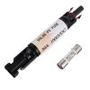 HUAREW 30A Solar Fuse Holder, IP67 Waterproof, Black, with Fuse