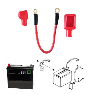 Irnyso Replacement Tractor Lawn Mower Battery Cable Battery Cable AM123446 fits John Deere LT150 LT155 LT160 LT166 LT170 LT180 LTR155 LTR180 etc