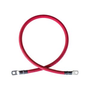 2/0 AWG 2/0 Gauge Red + Black Pure Copper Battery Inverter Cables Solar, RV, Car, Boat 2 feet 3/8" Cable Lugs