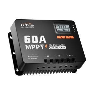 LiTime MPPT Solar Charge Controller (Bluetooth) - Solar Panel Regulator -150V, 60Amp, 12/24/36/48Volt for LiFePO4 and Lead-Acid Battery in Solar System
