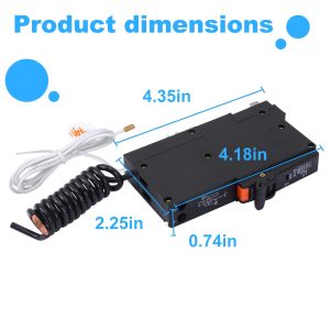 120V 30A RCBO, Residual Current Circuit Breaker with Overload and Leakage Protection, 10kA, 30mA, Double-Wire Insertion, for Home & Industrial Use, CE Certified