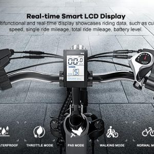 Cybervelo 1000 Peak Electric Bike for Adults,up 80 Miles 25AH Removable Battery Ebike, 26" Electric E Bike with 7-Speed,Adult Electric Bicycles for Commute Beach Snow Man Womens All Terrain