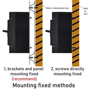 NanQue DC Solar Panel Circuit Breaker PV System Disconnect Switch and Protector 60-250 Amp 36-600 Voltage Automatic Cut Off Circuit 2 Poles Non-Polarized 25kA Recycle Use Fuse Siver Contactor (250A)