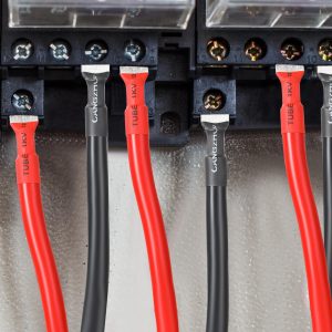 12Pcs 2AWG Battery Cable with 3/8'' M10 Lug Terminals 6-inch Cables Set Tinned Copper Power Inverter Wire Set for Solar, RV, Car, Motorcycle (6 Red +6 Black Cable)