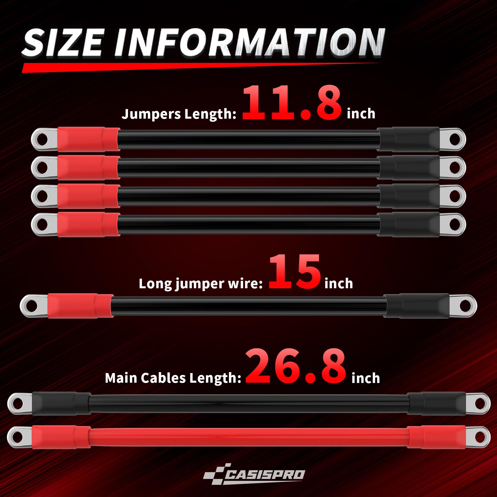 Golf Cart Battery Cables for EZGO TXT 1994-UP 36&48V, 7 PCS 4 Gauge EZGO Battery Cables Wiring Kit, Golf Cart Pure Copper AC/DC Wire Kit - Image 3
