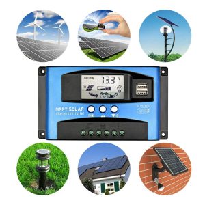 SUNYIMA 100A MPPT Solar Charge Controller with LCD Display Dual USB Multiple Load Control Modes,New Mppt Technical Maximum Charging Current (100A)
