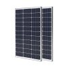 Renogy 2PCS Solar Panels 100 Watt 12 Volt, High-Efficiency Monocrystalline PV Module Power Charger for RV Marine Rooftop Farm Battery and Other Off-Grid Applications, 2-Pack 100W
