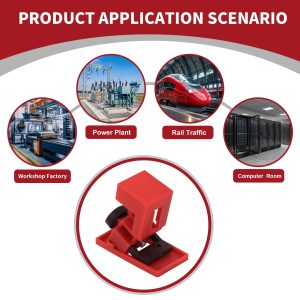 HiLKCO Circuit Breaker Lockout Device 120/277 Clamp-on Single Pole Breaker, Loto Station Safety Lockout Tagout Kit OSHA Compliant, Small 10PCS