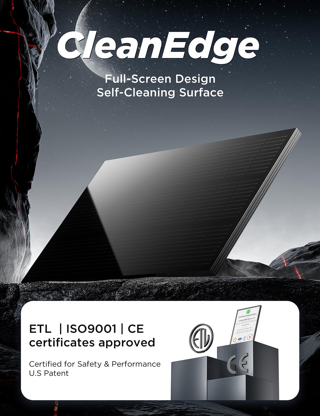 STAR 100 Watt Solar Panels, 12/24V Solar Panel with Full-Screen Design & Maintenance-Free, 25% High-Efficiency Monocrystalline, Reliable Power for RV, Marine, Roof, Home, and Off-Grid Applications - Image 7