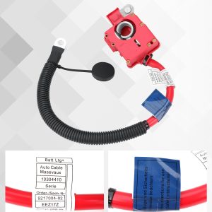 61129217004 Battery Positive Terminal Cable (Plus Pole) Compatible with BMW X5(2010-2013) X6 (2010-2014) OEM Replacement, Consistent Performance to Ensure Vehicle Starts Smoothly