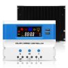 VIXKPIRR 30A PWM Solar Charge Controller 12V/24V Auto, PWM Charge Controllers 30A for Solar Panels with LCD Display Dual USB Port, 12V/24V Solar Regulator Controller for Gel/SLD/FLD/LI Battery
