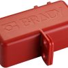Brady-150820 BatteryBlock Battery Cable Lockout, Commercial Vehicle Max Cord Dia 0.94-Red