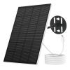 NETVUE Solar Panel for Bird Feeder Camera only, Type-C Charger, IP65 Waterproof for Outdoors, 3W Continuously Power Supply, 360° Swivel Bracket