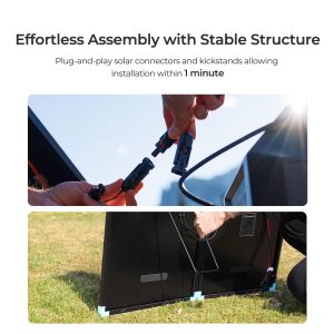 Renogy 100W Portable Solar Panel Suitcase, 25% High Efficiency N-Type Foldable Solar Charger for Power Station, Durable for Decades, 19% Lighter with Kickstands, for RV Camping Off-Grid Blackouts