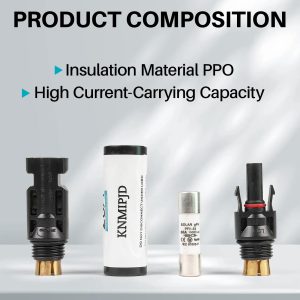 KNMIPJD Solar Fuse Holder 20Amp 1000V Solar Panel Fuse 2PCS 20A mc4 Fuse IP67 Fuse Holder Suitable for Solar Energy Systems and Solar Panels(20A 2PCS)