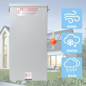 100A Generator Transfer Switch,24000W General-Duty Double-Throw Safety Switch,120/240-Volt Transfer Switches,Stronger Stability Manual Transfer Switches,NEMA 3R Standards for Outdoor and Indoor