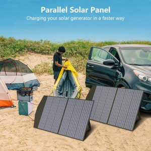 ALLPOWERS SP027 100W Foldable Solar Panel, 23% Efficient IP66 Waterproof for Power Station, Camping, RV & Home Use, Compact Portable Design(SP027-100W