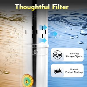 Solar Water Pump Deep Well, DC 24V 370W Stainless Steel Screw Pump 213ft Lift 2850 RPM Flow Deep Well Submersible Solar Water Pump Farm Ranch Irrigation Pump Kit