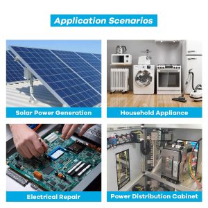 AC 80-260V 100A LCD Digital Display Multi-Function Power Monitor Voltage Current Frequency Power Factor Energy Meter Ammeter Voltmeter with Split Core Current Transformer