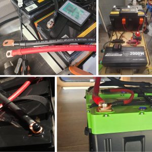 iGreely 2/0 AWG Battery Cable 2/0 Gauge Pure Copper Battery Cables with 3/8'' Heavy Duty Lugs for Solar Power Inverter Automotive RV Marine Boat,DIY for Replacement Parts & Accessories 1ft/30cm