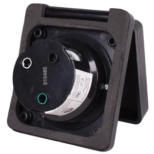 Journeyman-Pro RV TT-30 Flanged Inlet 30A 125 Volt, Straight Blade Generator Plug Locking Shore & Marine Power Receptacle Electrical Outlet/Socket, Black or White 30 Amp (TT-30 Straight Blade, Black)