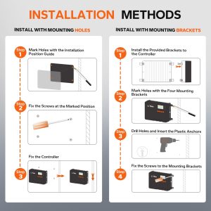 LiTime MPPT Solar Charge Controller (Bluetooth) - Solar Panel Regulator -150V, 60Amp, 12/24/36/48Volt for LiFePO4 and Lead-Acid Battery in Solar System
