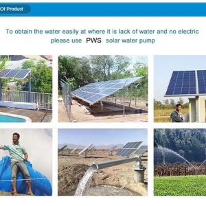 3-Year Warranty Solar Water Pump Kit - Stainless 316 Solar-Powered Submersible Pump for Ponds & Borehole Wells, MPPT Controller Included | PWS High-Efficiency Design,JS3-1.8-80