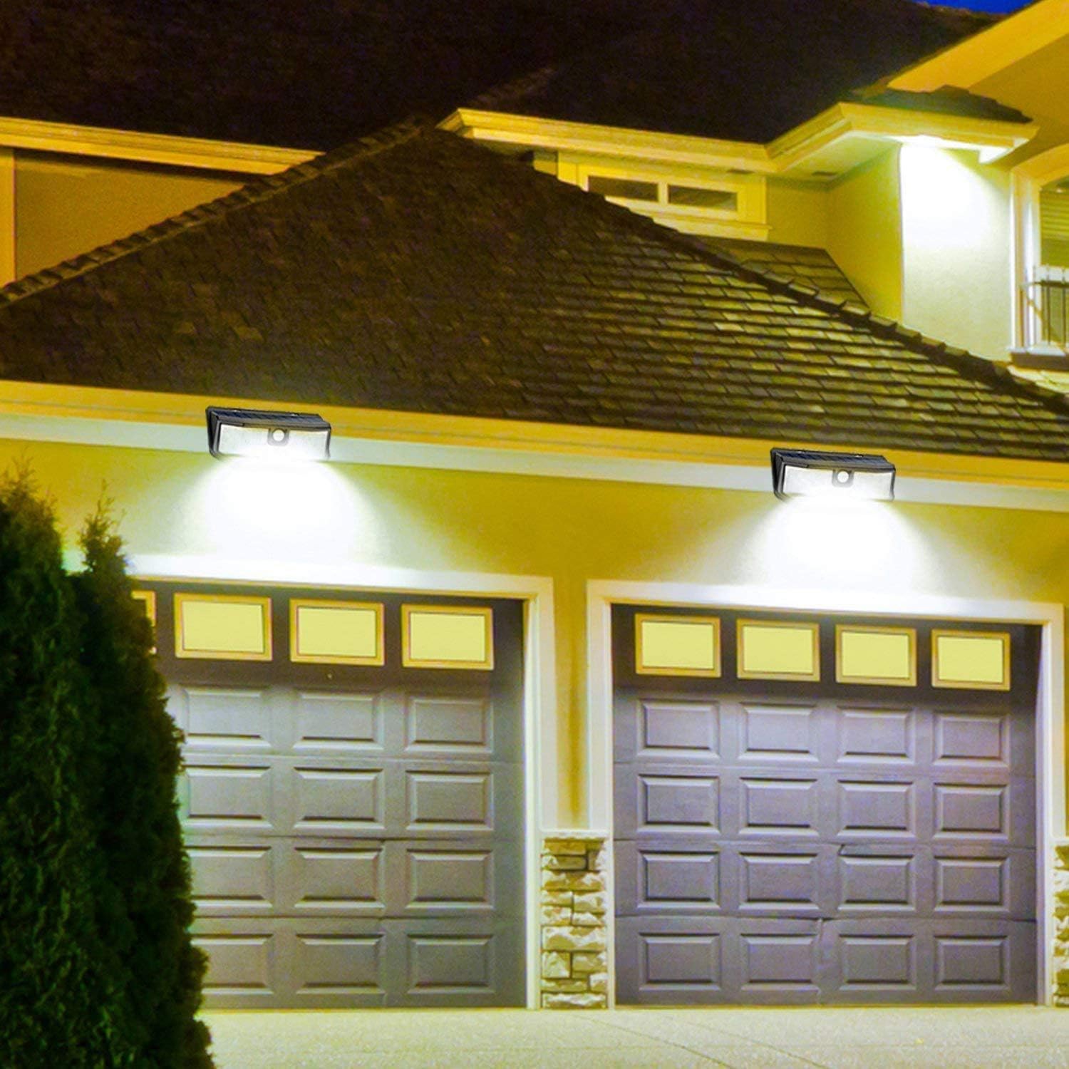 Aootek Solar Lights Outdoor 182 LEDs 2500Lm Solar Motion Sensor Lights IP65 Waterpro of with Wide Anglefor Patio Garden Garage Yard Front Door(2pack) - Image 3