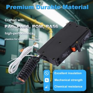 120V 30A RCBO, Residual Current Circuit Breaker with Overload and Leakage Protection, 10kA, 30mA, Double-Wire Insertion, for Home & Industrial Use, CE Certified