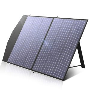 ALLPOWERS SP027 100W Foldable Solar Panel, 23% Efficient IP66 Waterproof for Power Station, Camping, RV & Home Use, Compact Portable Design(SP027-100W