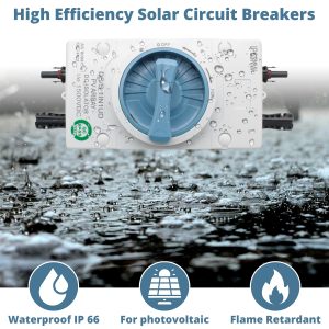 TOMSHIELE 2 in and 2 Out Solar Panel Disconnect Switch 1000V 32A DC IP66, Suitable for Solar Systems, Homes, RVs, and Boats, Weatherproof and Durable (1000V 2in 2out) 1000V DC Isolator