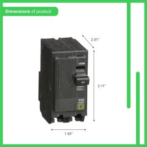 Square D by Schneider Electric Square D - QO240CP QO 40 Amp Two-Pole Circuit Breaker