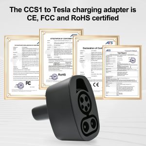 CCS to Tesla Adapter 250kW DC Fast Charger, CCS1 Charging Accessories Compatible for Model 3/S/X/Y, IP67 Waterproof EV Charging Adapter for Supercharger & DC Stations
