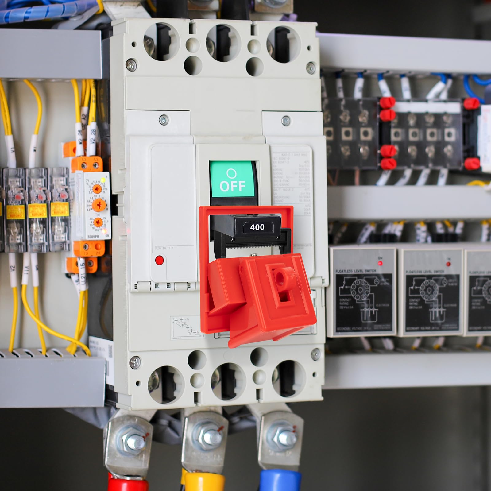 Circuit Breaker Lockout Device, 3 Pack, 480/600 Volt, Clamp-on Breaker Lock Out Device - Image 4