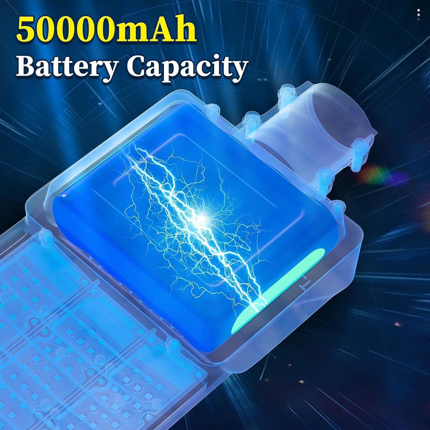 JAYNLT Y-9800W Solar Street Lights Outdoor, 750000LM 6500K High Powered Commercial Parking Lot Lights Dusk to Dawn, Waterproof Solar Security Flood Lamps with Remote for Driveways, Basketball Courts - Image 6